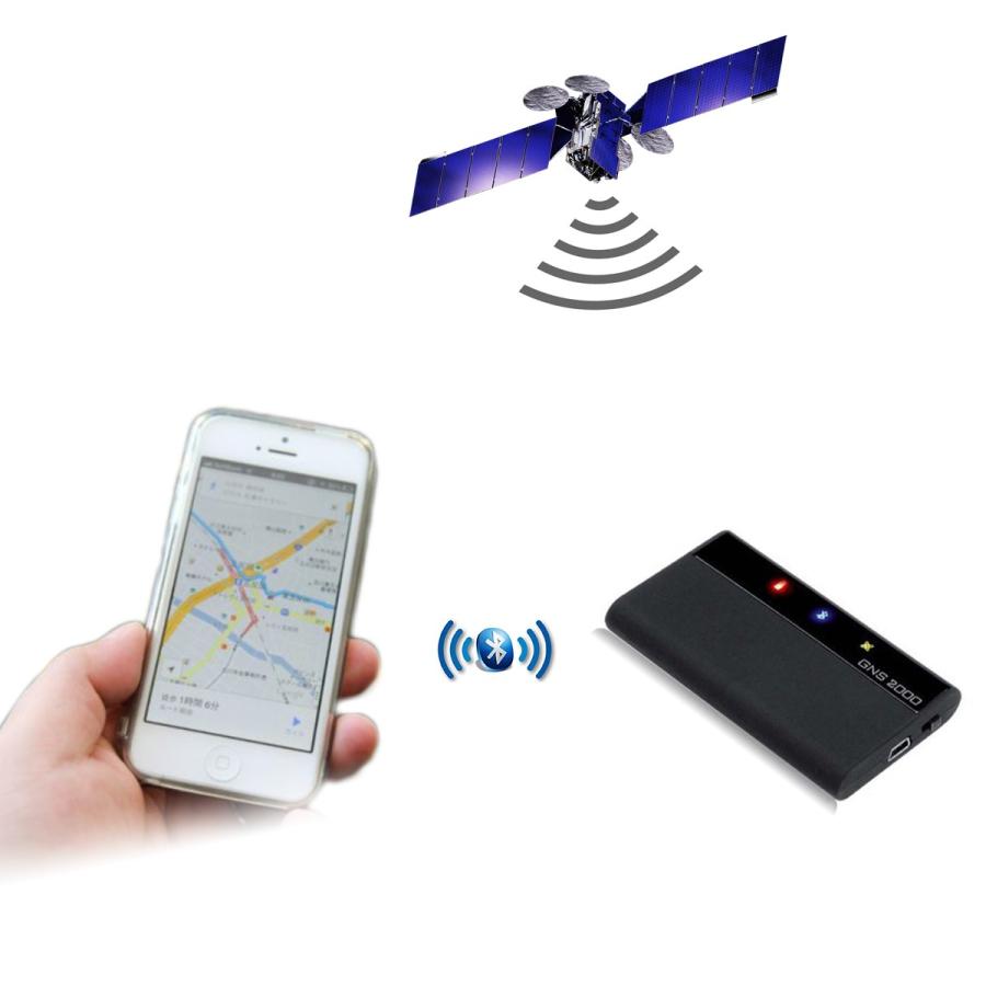 アップル認定 GNS 2000 Bluetooth GPSレシーバー 【国内正規品