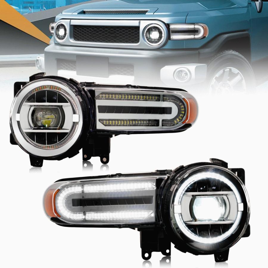 トヨタ（TOYOTA） 送料無料 FJ クルーザー ヘッドライト ダブル