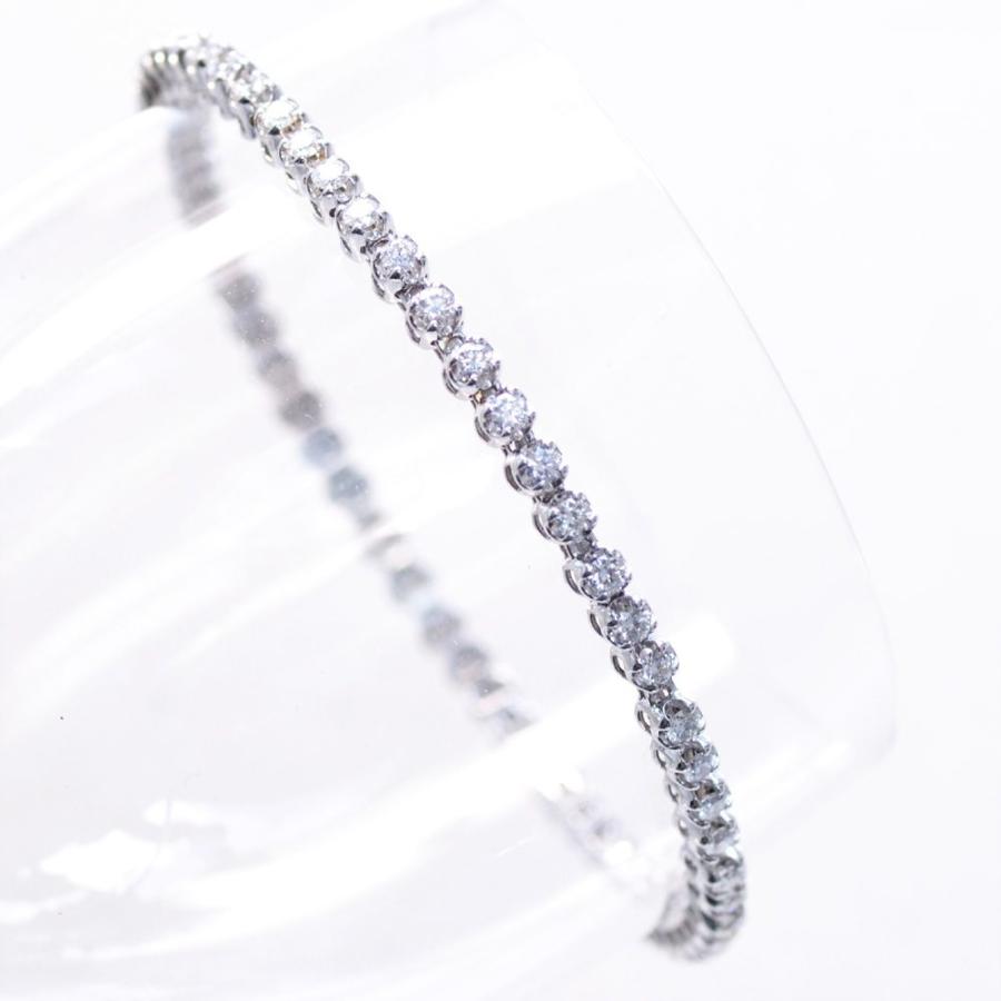 ブレスレット メンズ K18WG 18金 18k ホワイトゴールド ダイヤモンド 2
