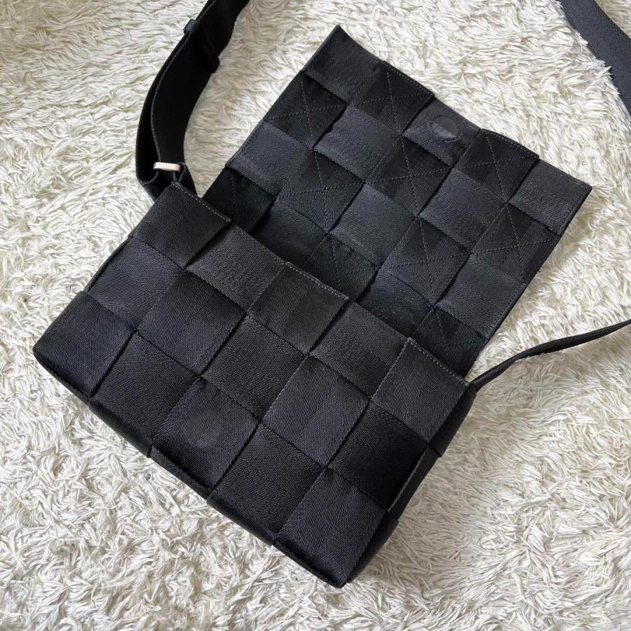 ボッテガヴェネタ ショルダーバッグ カセット ナイロン ブラック RFID