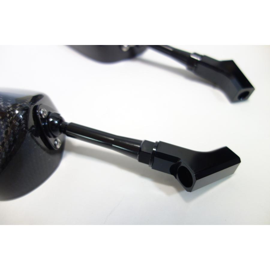 SIMOTA正規品】カーボンバックミラー【100mm・ブルーレンズ】 正ネジ