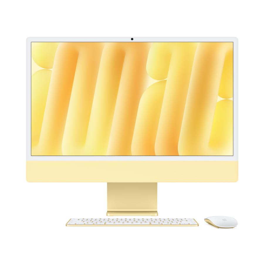 Apple iMac 24インチ M4チップ 10コア 256GB 16GBメモリ [イエロー