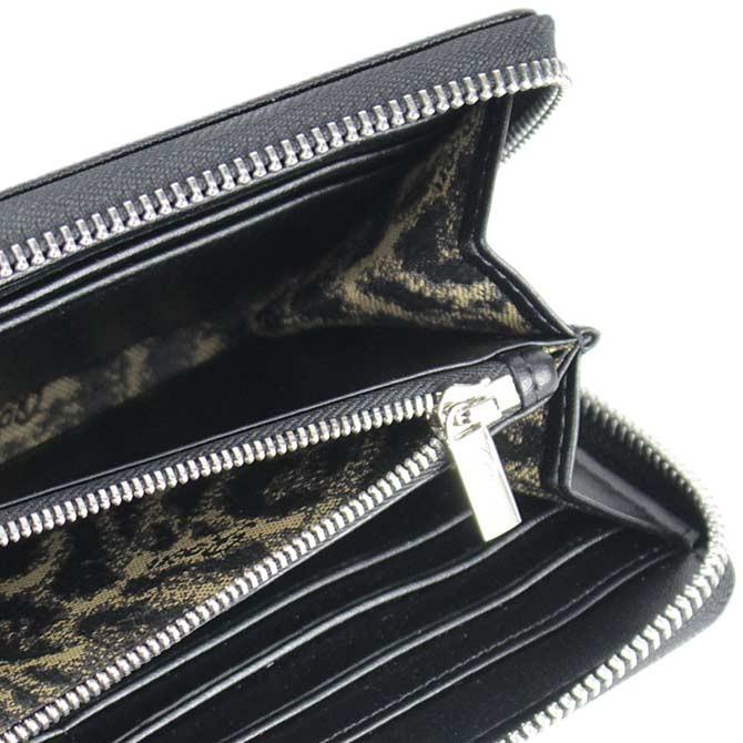 Roen（ロエン） 長財布 メンズ 本革 ジップ レザー 黒 ブラック Roen