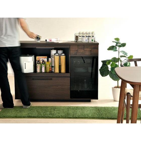 GART（ガルト） キッチンカウンター 食器棚 キッチン 収納 120 レンジ