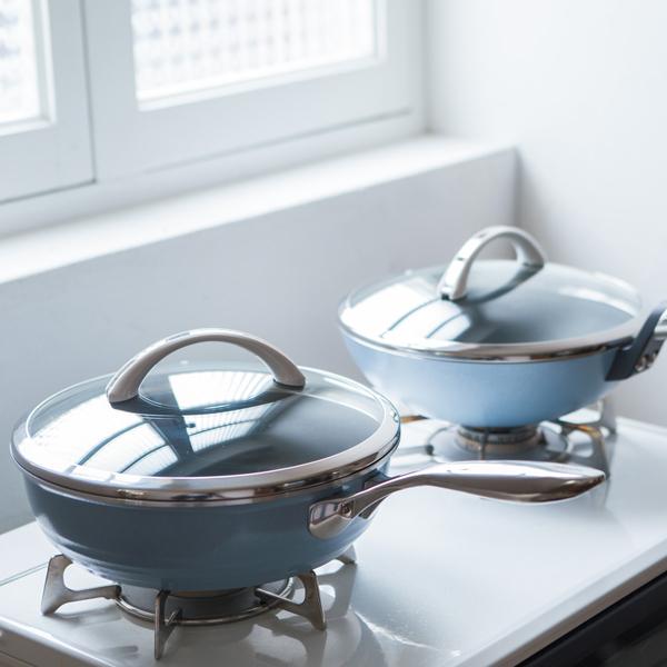 アサヒ軽金属 フライパン IH ガス 深型 蓋付き 軽量 焦げ付きにくい