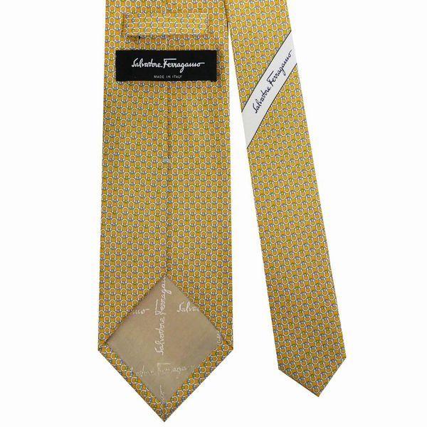 FERRAGAMO（フェラガモ） ネクタイ メンズ ネクタイ 8cm イエロー系