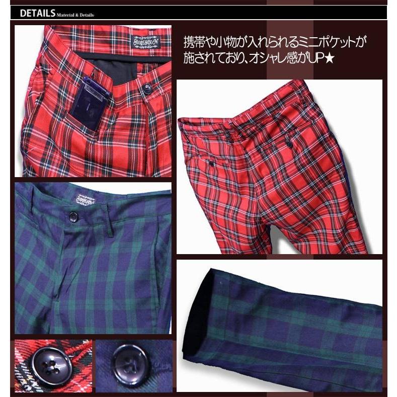 チェックパンツ メンズ サルエルスキニー パンツ C ボトムス : ギフト