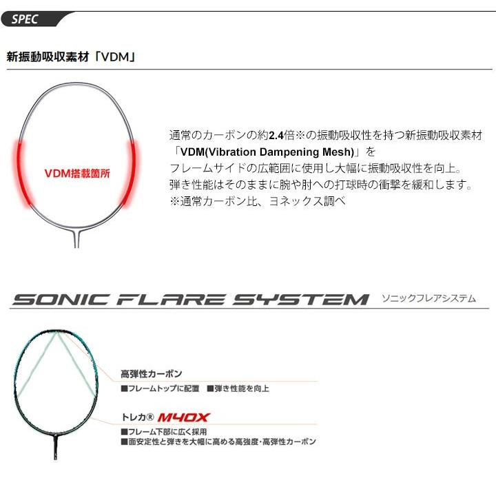 YONEX（ヨネックス） バドミントンラケット ナノフレア600 ガット無料