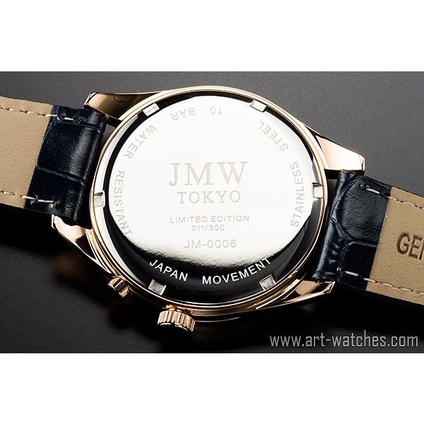 JMW TOKYO 腕時計 シチズン製ムーブメント 上級 ムーンフェイズ ブルー