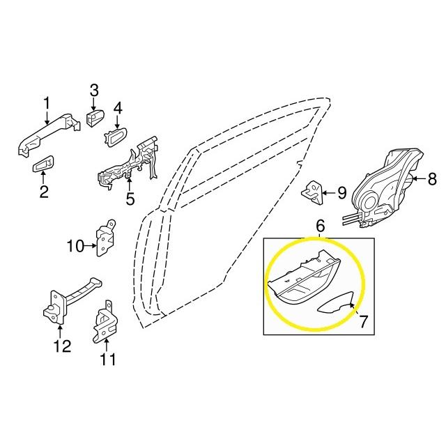 BRZ・ZD】インナードアハンドル（左右セット）【スバル純正