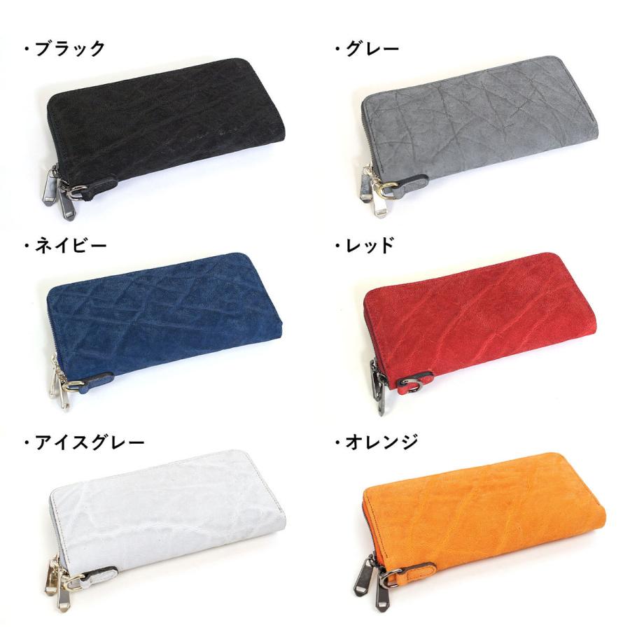 エレファントレザー 象革 長財布 ラウンドファスナー ZOO ズー メンズ