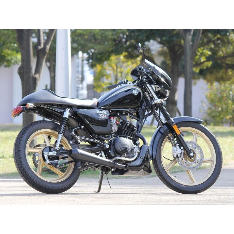 YB125SP専用リバースコーンフルエキゾースト（ブラック）日本製