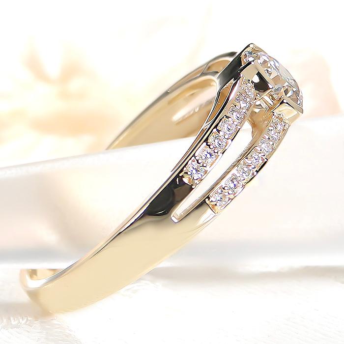 K18YG 0.64ct ダイヤモンド リング 送料無料 指輪 18金 18k ゴールド