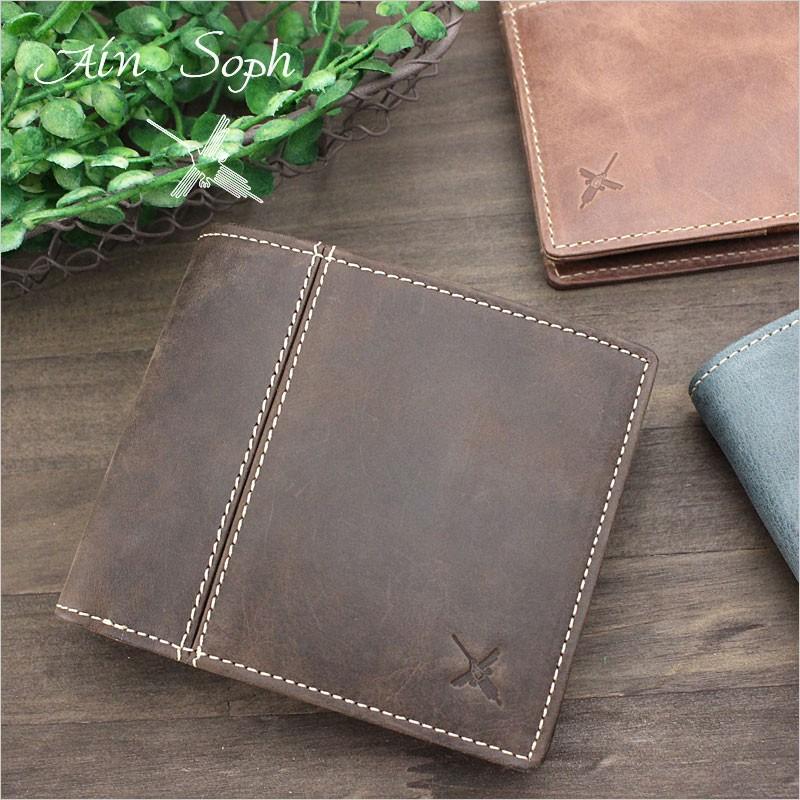 アインソフ Ain Soph 二つ折り財布 Hard Pull-up DA654-HP 318020 正規