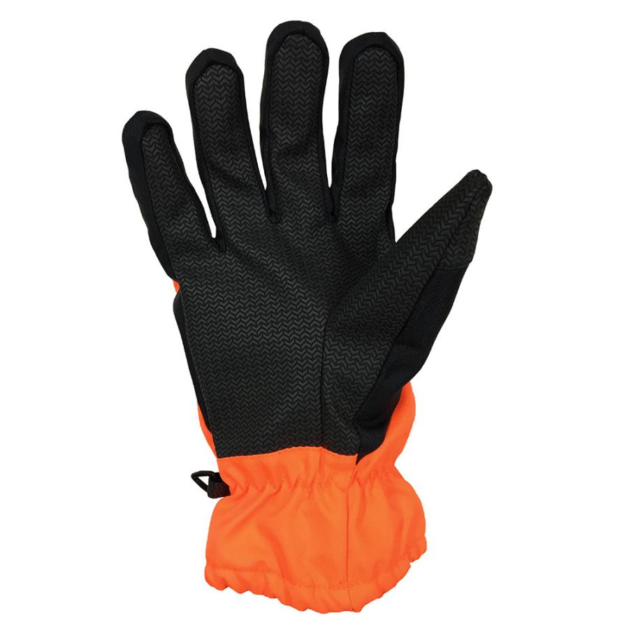 手袋 防水 防寒 74-15 高視認性 反射 防寒手袋 作業用 合成人口皮革