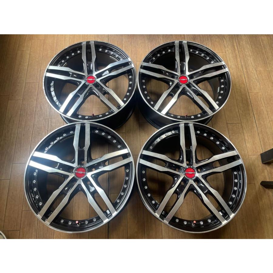 共豊 8「中古品」.KYOHO シャレン XF-55☆19×7.5J 114.3-5+55 ハブ径