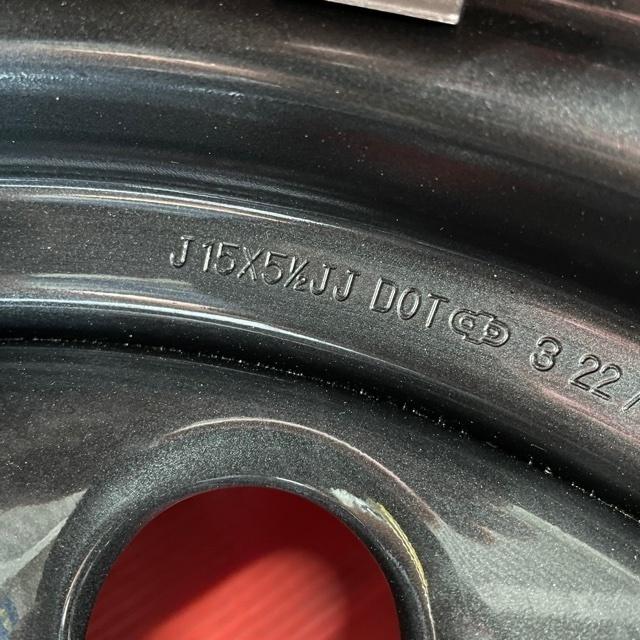 19【純正品】☆新車外し☆ ジムニーシエラ JB74 純正スチール 15インチ