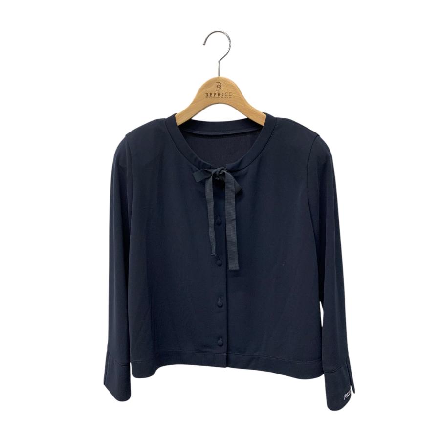 フォクシーニューヨーク 41392 カーディガン 38 ネイビー LADY BOW