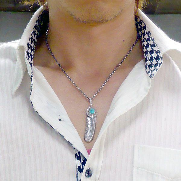 K-SMITH（ケースミス） フェザー ターコイズ シルバーペンダントトップ