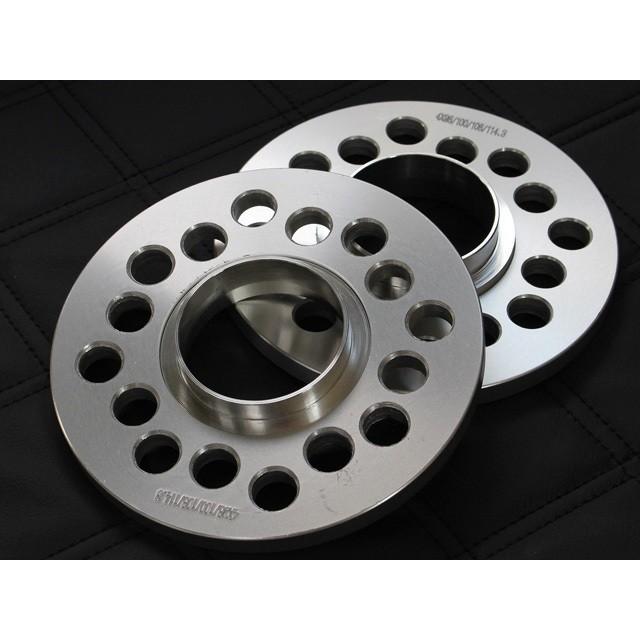 4穴 PCD98/100/108/114.3マルチ 10mm厚鍛造スペーサー 社外ホイール用