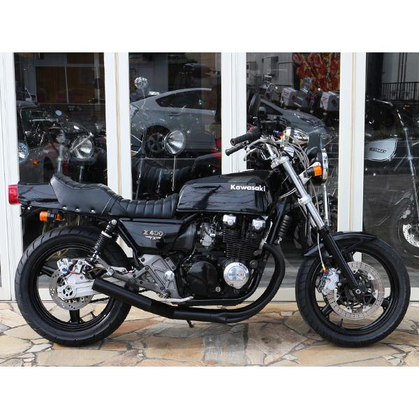 ゼファー400 ゼファーχ オリジナル手曲げショート管 バリ管 マフラー