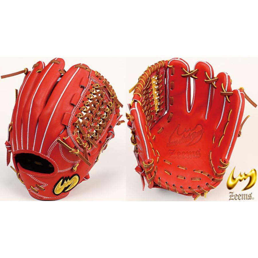 Zeems（ジームス） 軟式グラブ 内野手用（大型） SV-800DBN 三方親 α