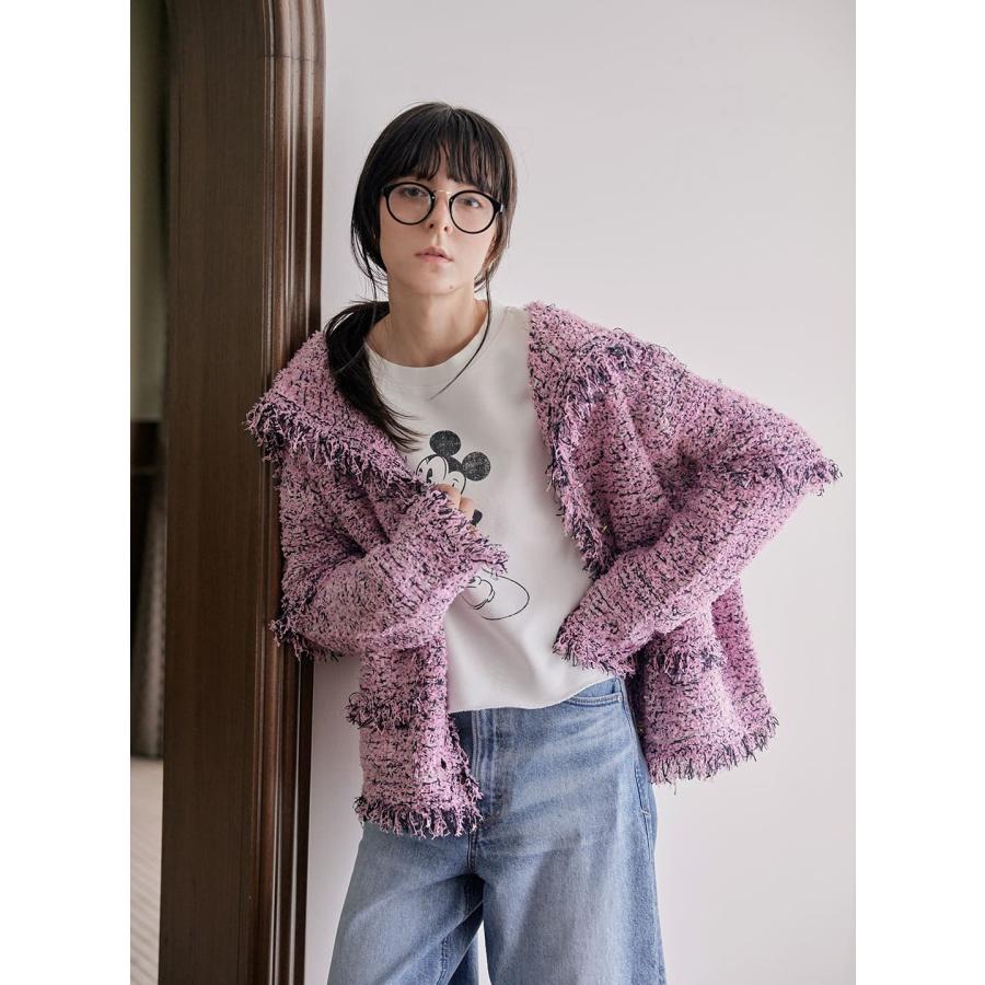 COEL（コエル） 【40%OFF】 セーラーカラーツイードカーディガンCOEL