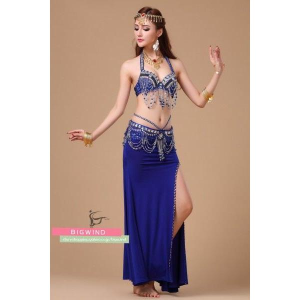ベリーダンス衣装 セットアップ アラビア風 上下セット 3点セット