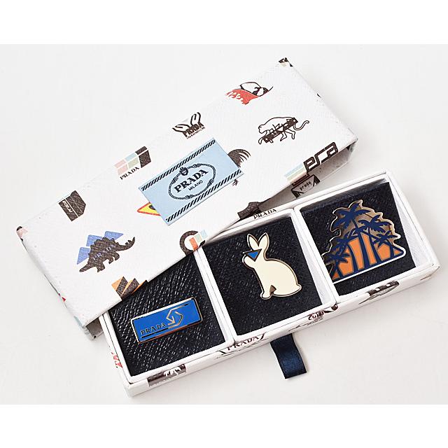 PRADA（プラダ） ピンブローチ/ピンバッジ 3点セット アクセサリー