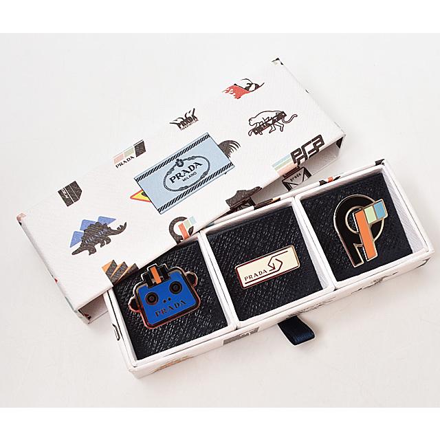 PRADA（プラダ） ピンブローチ/ピンバッジ 3点セット アクセサリー
