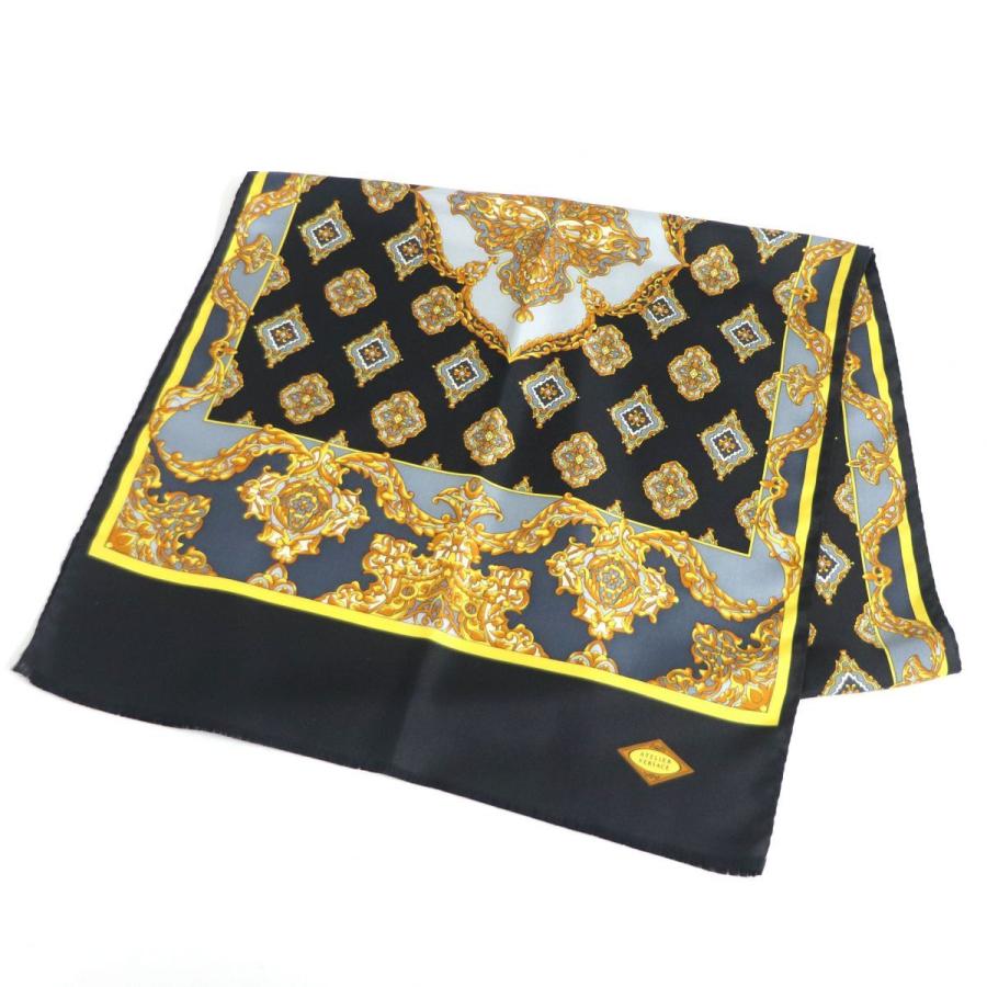 美品□VERSACE/ヴェルサーチ メデューサ/バロック ウール/シルク100