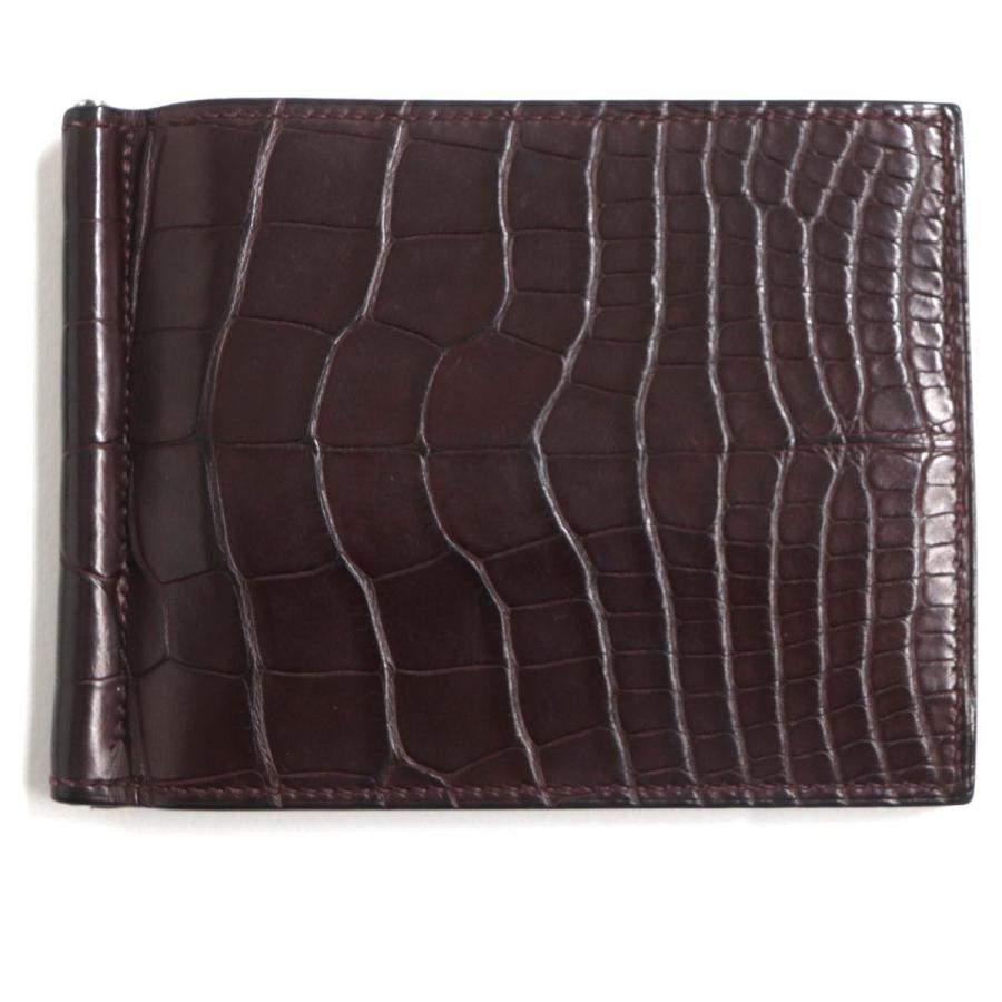 良品▽HERMES エルメス ポーカー GM アリゲーターマット クロコダイル