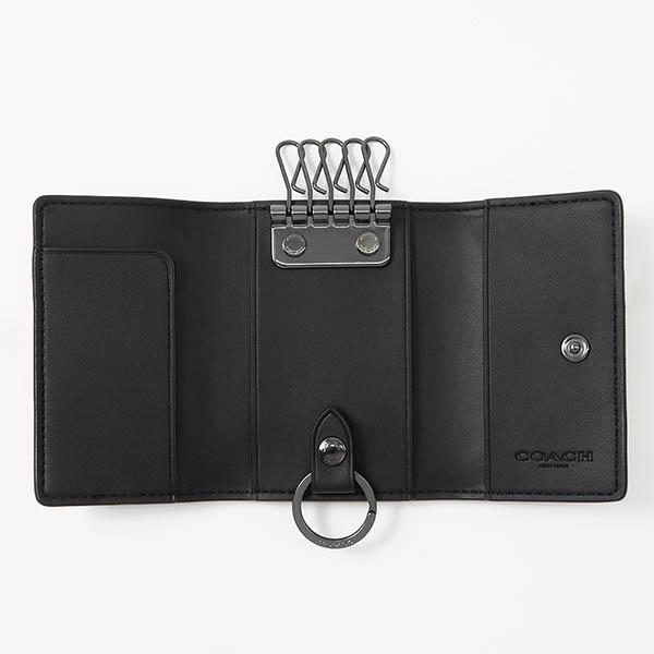 COACH（コーチ） キーケース シグネチャー キャンバス ファイブリング