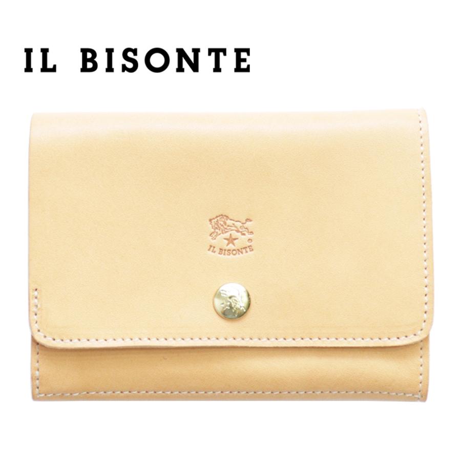 IL BISONTE（イルビゾンテ） 財布 二つ折り レザー 本革 ナチュラル