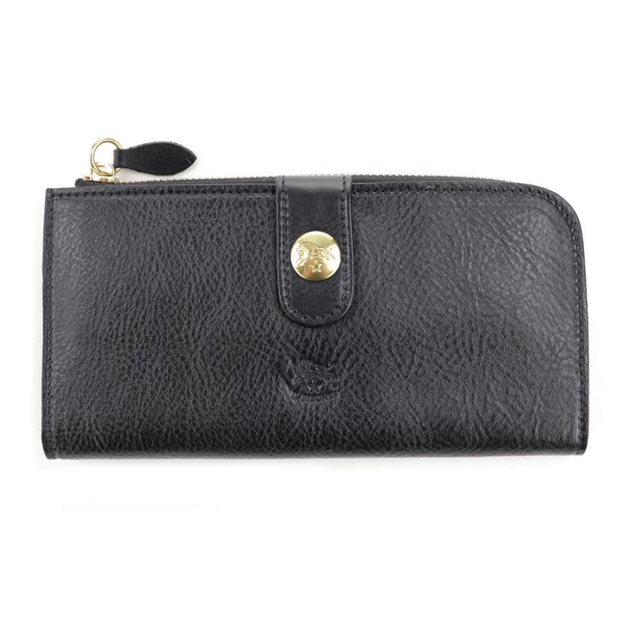 IL BISONTE（イルビゾンテ） 財布 二つ折り 長財布 ボタン L字