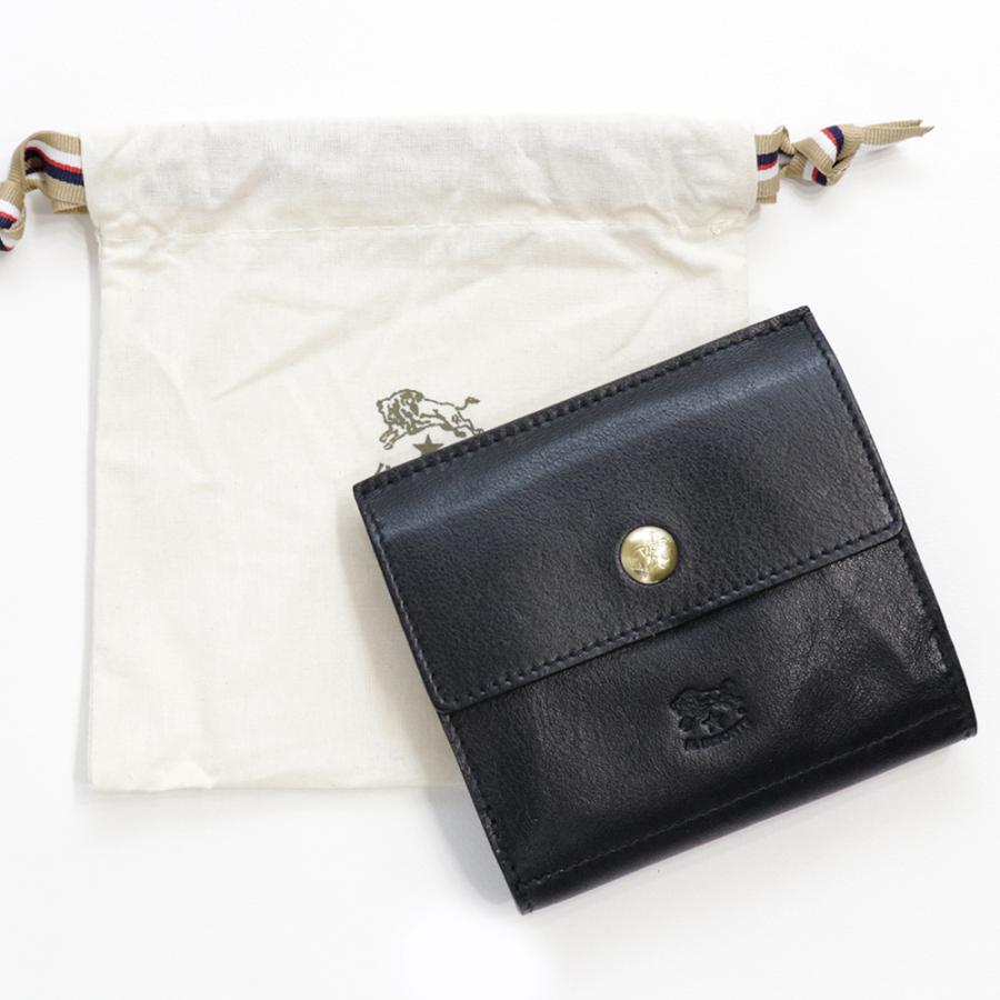 IL BISONTE（イルビゾンテ） 財布 二つ折り ダブルボタン レザー 本革