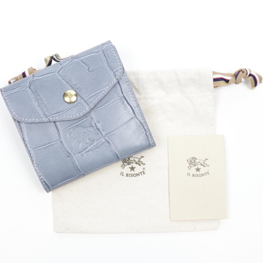 IL BISONTE（イルビゾンテ） 財布 二つ折り がま口 小銭入れ付き