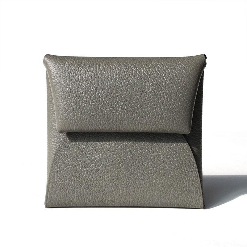 HERMES（エルメス） コインケース グレー バスティアGM シェーブルミ