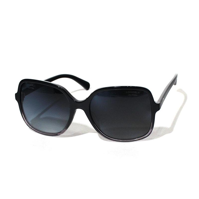 CHANEL（シャネル） サングラス スクエアシェイプ ブラック グレー