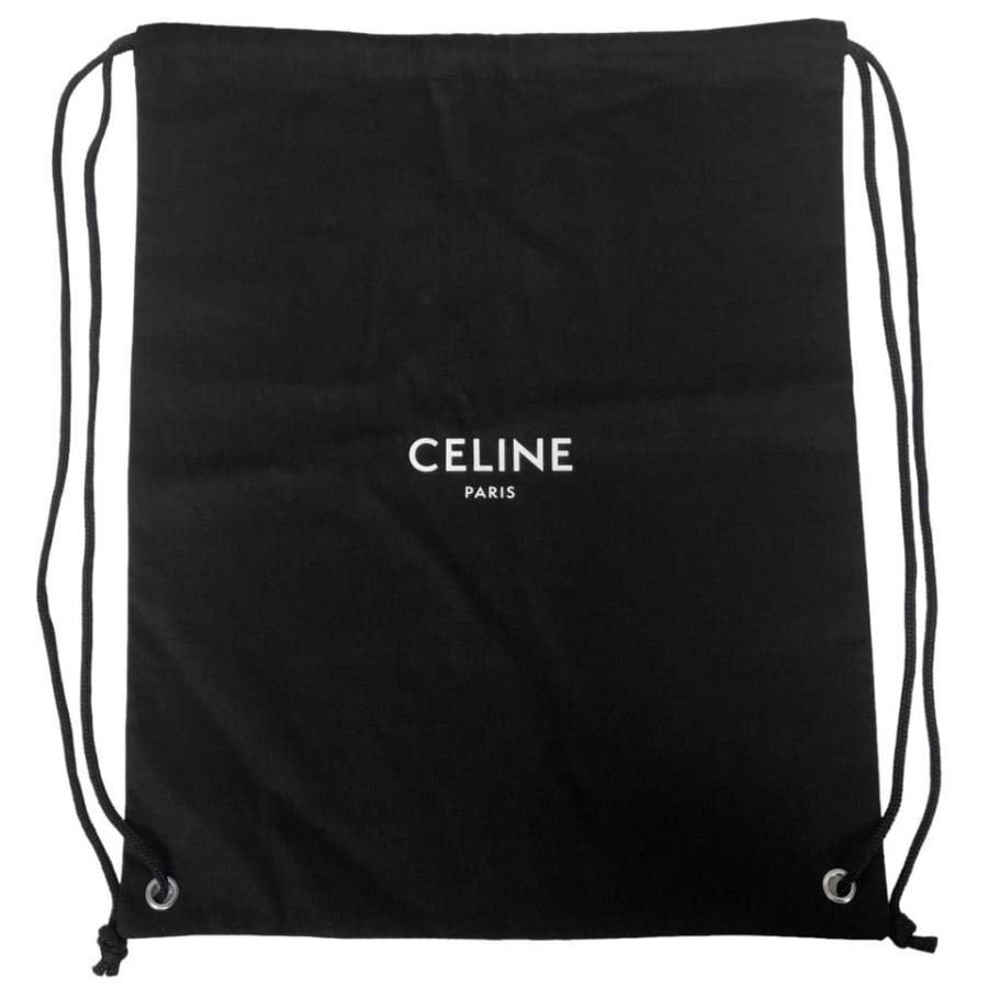 CELINE（セリーヌ） 巾着 ブラック コットン キャンバス 黒