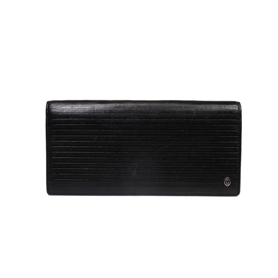 Cartier（カルティエ） パシャ 長財布 二つ折り レザー ストライプ 型