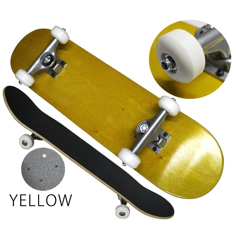 即出荷 スケボー スケートボード コンプリート 完成品 無地 デッキ