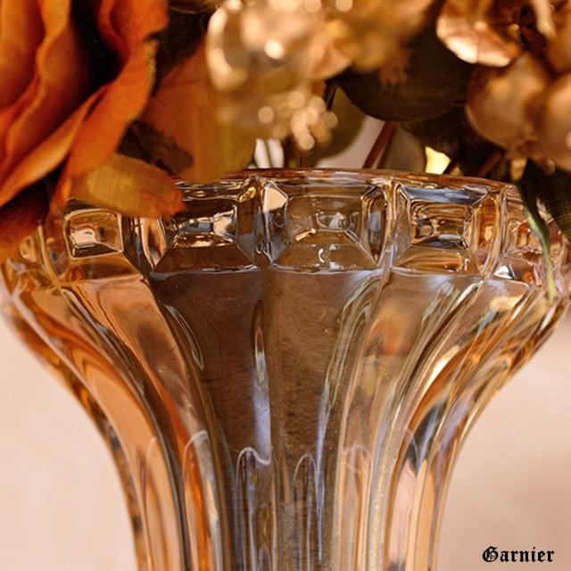 アンティーク 花瓶 フラワーベース ガラス クリスタル バロック調 装飾