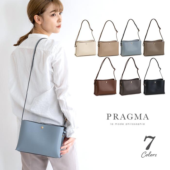 PRAGMA（プラグマ） ショルダーバッグ レディース 軽い 小さめ 斜