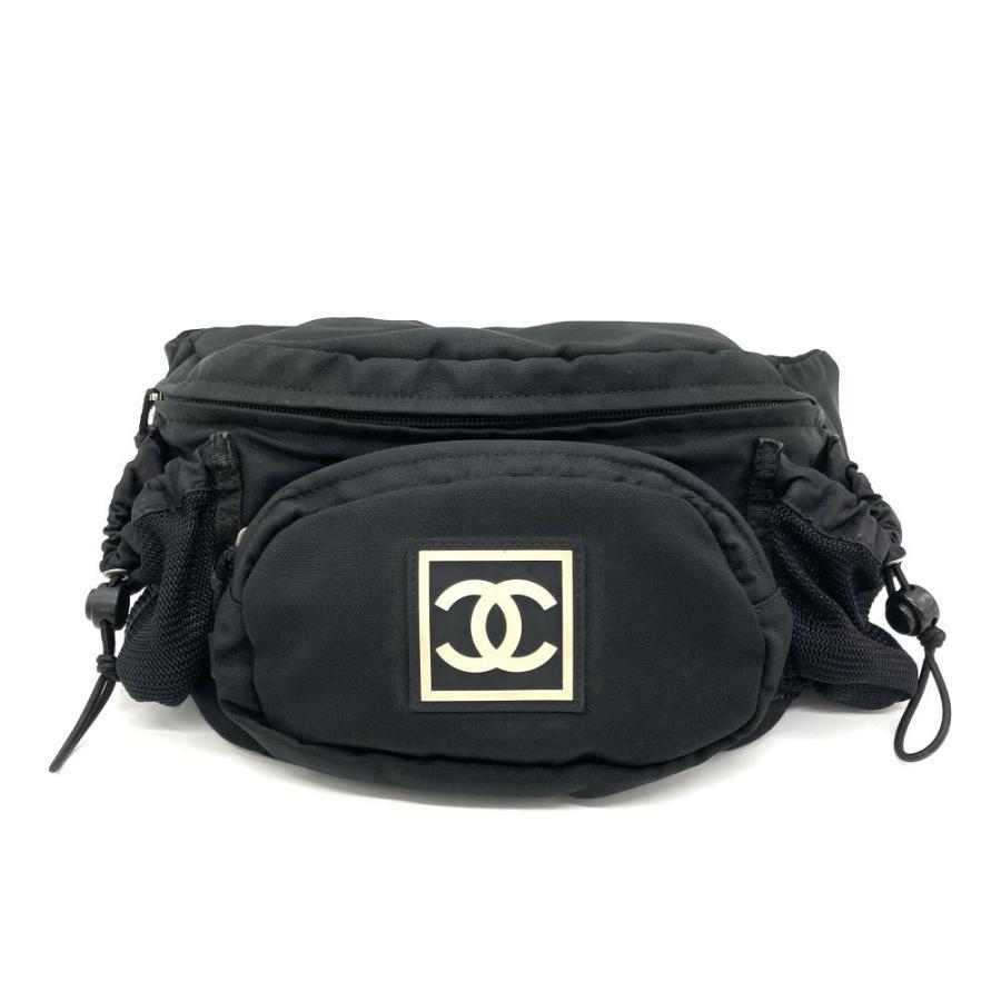 CHANEL（シャネル） スポーツライン ボディバッグ ナイロン ブラック