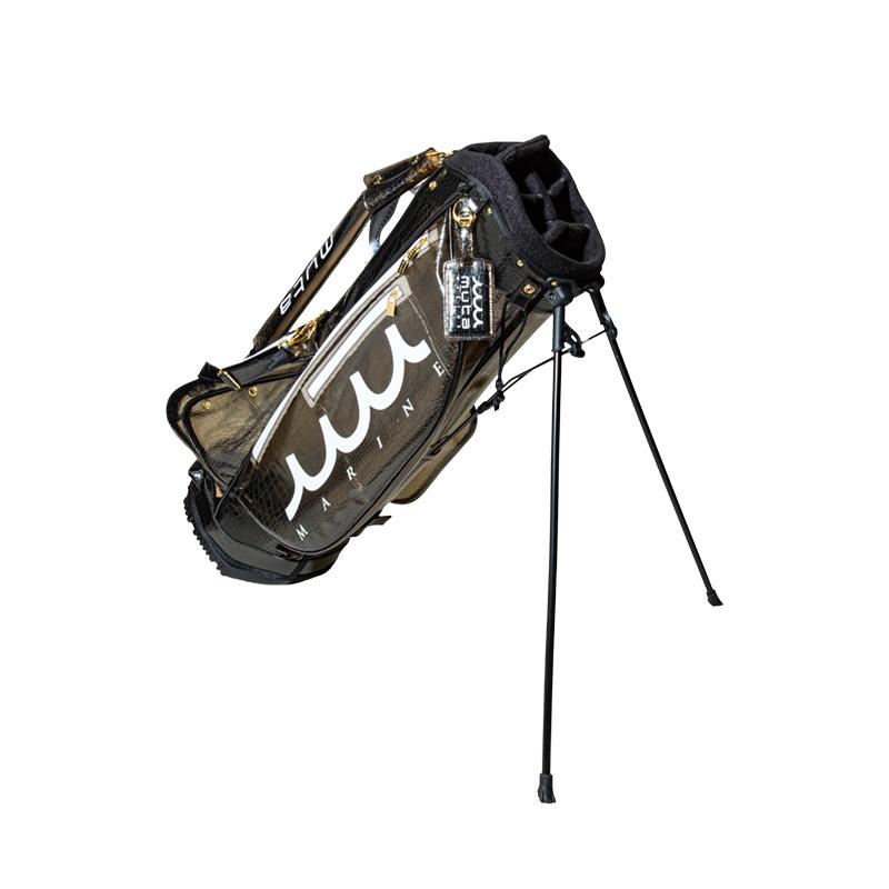 エンボスクロコ クリアキャディバッグ【ブラック】 : Golffreaks