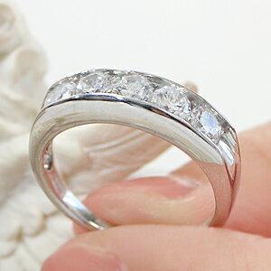 pt900 1.0ct エタニティ ダイヤモンドリング プラチナ ダイヤ 5粒 5石