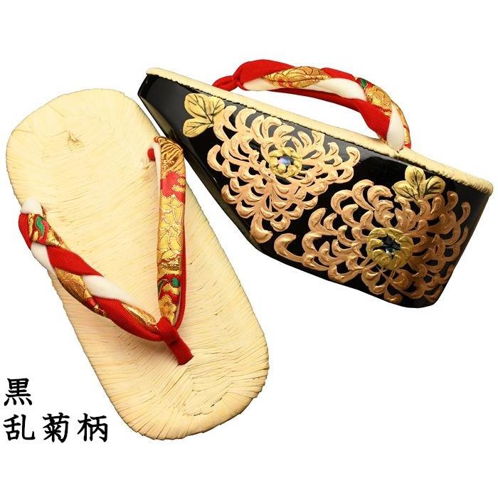 ぽっくり おぼこ 七五三 7歳用 金蒔絵 南部表付きぽっくり : 丸屋履物