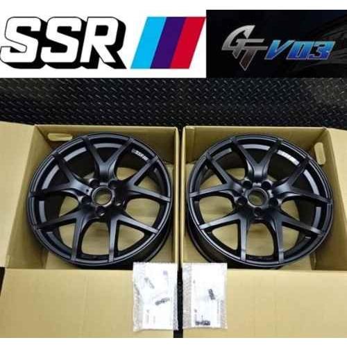 SSR SSR GTV03 18インチ 8.5J +22 114.3 5H フラットブラック 2本