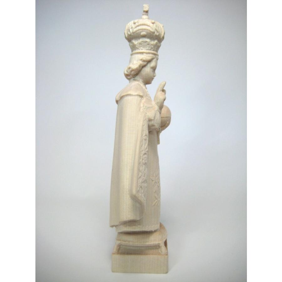 創業100年《レーピ》木彫り イエス キリスト像 15cm「プラハの幼子